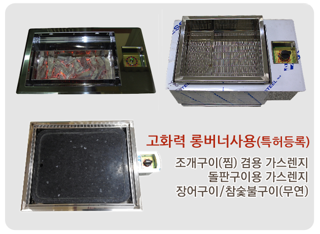 고화력 롱버너사용